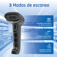 iggual Lector código barras 2D USB gatillo soporte IGG320143
