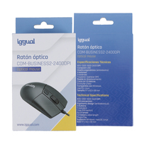 iggual Ratón óptico COM-BUSINESS2-2400DPI negro IGG320440