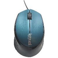 iggual Ratón óptico COM-ERGONOMIC-R-800DPI azul IGG317556
