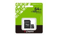Kingston 64GB MICROSDXC CANVAS SELECT+  CARDGEN3 100MB/S A1 CARD + ADAPTER SDCS3/64GB