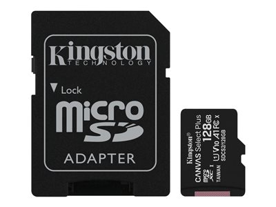  KINGSTON  Canvas Select Plus - tarjeta de memoria flash - 128 GB - microSDXC UHS-ISDCS2/128GB