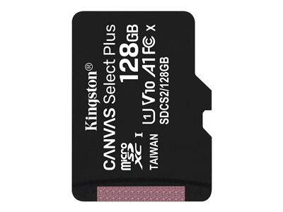  KINGSTON  Canvas Select Plus - tarjeta de memoria flash - 128 GB - microSDXC UHS-ISDCS2/128GBSP