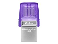 Kingston DataTraveler microDuo 3C - unidad flash USB - 64 GB DTDUO3CG3/64GB