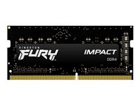 Kingston FURY Impact - DDR4 - kit - 32 GB: 2 x 16 GB - SO-DIMM de 260 contactos - 3200 MHz / PC4-25600 - sin búfer KF432S20IBK2/32