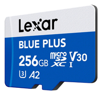 Lexar 256GB BLUE PLUS MICROSDXC UHS-ICARD170MB/S READ  C10 A2 V30 U3 LMSBLPL256G-BNANG