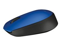Logitech M171 - ratón - 2.4 GHz - negro, azul 910-004640