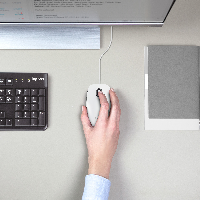 LOGITECH MOUSE M100 - WHITE -  PERPEMEA 910-006764