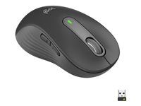 Logitech Signature M650 L LEFT - ratón - tamaño grande - Bluetooth, 2.4 GHz - grafito 910-006239