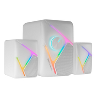 Mars Gaming Altavoces MS-H21 2.1 35W RGB Blanco MSH21W