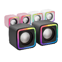 MARS GAMING Altavoces MSCUBE Premium 8W BLACK MSCUBE