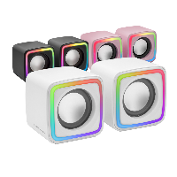 MARS GAMING Altavoces MSCUBE Premium 8W White MSCUBEW