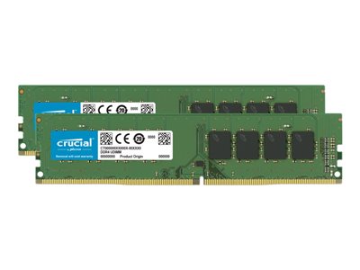  Micron Crucial - DDR4 - kit - 8 GB: 2 x 4 GB - DIMM de 288 contactos - 2666 MHz / PC4-21300 - sin búferCT2K4G4DFS8266