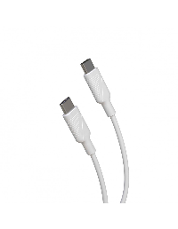 MUVIT FOR CHANGE Cable USB 2.0 Tipo-C Muvit For Change MCUSC0008/ USB Tipo-C Macho - USB Tipo-C/ Hasta 60W/ 480Mbps/ 1.2m/ Blanco MCUSC0008