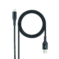 Nanocable Cable Lightining-USB A/M, Negro, 1 M 10.10.0401-COBK