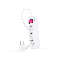 Nanocable Regleta 3 Tomas Interruptor Blanco 10.38.0003