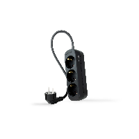 Nanocable Regleta de Enchufes 3 Tomas 1.4 m Negro 10.38.0003-NS-BK