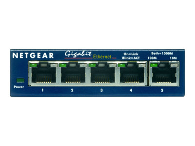  NETGEAR  GS105 - conmutador - 5 puertosGS105GE