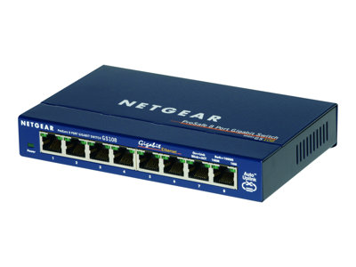  NETGEAR  GS108 - conmutador - 8 puertosGS108GE