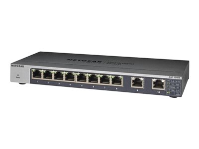  NETGEAR  GS110MX - conmutador - 10 puertos - sin gestionar - montaje en rackGS110MX-100PES