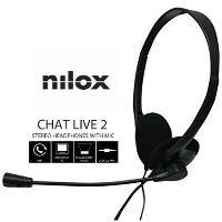 Nilox Auriculares NXCM0000004 Doble Jack Negro NXCM0000004