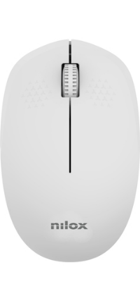 Nilox Ratón Wireless, 1000 DPI, 3 botones, Gris NXMOWI4013