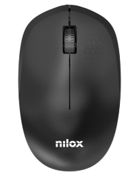 Nilox Ratón Wireless, 1000 DPI, 3 botones, Negro NXMOWI4011