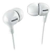 PHILIPS Auriculares Intrauditivos Philips SHE1405/10/ con Micrófono/ Jack 3.5/ Negros SHE3550WT/00