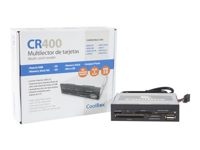  Power Case CoolBox CR-400V2 - lector de tarjetas - USB 2.0CRCOOCR4002L
