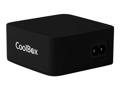  Power Case CoolBox RT-5 RubberTouch adaptador de corriente - USB - 39 vatiosCOO-RT5U-BK