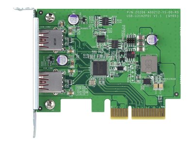  QNAP  QXP-10G2U3A - adaptador USB - PCIe 2.0 x2 - USB 3.2 Gen 2 x 2QXP-10G2U3A