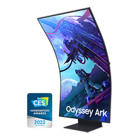 SAMSUNG Monitor Gaming Curvo Samsung Odyssey Ark S55CG970NU 55"/ 4K/ 1ms/ 165Hz/ VA/ Regulable en altura/ Smart TV/ Multimedia/ Negro LS55CG970NUXEN