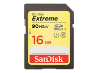 SanDisk Extreme - tarjeta de memoria flash - 16 GB - SDHC UHS-I SDSDXNE-016G-GNCIN