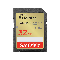 SanDisk Extreme - tarjeta de memoria flash - 32 GB - SDHC UHS-I SDSDXVT-032G-GNCIN