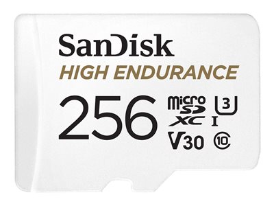  SANDISK  High Endurance - tarjeta de memoria flash - 256 GB - microSDXC UHS-ISDSQQNR-256G-GN6IA