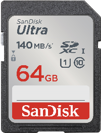 SanDisk Ultra 64GB SDXC Memory Card 120MB/s SDSDUNB-064G-GN6IN