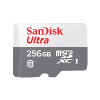 SanDisk Ultra - tarjeta de memoria flash - 256 GB - microSDXC UHS-I SDSQUNR-256G-GN3MN