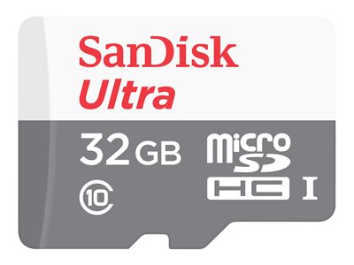  SANDISK  Ultra - tarjeta de memoria flash - 32 GB - microSDHC UHS-ISDSQUNR-032G-GN3MA