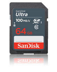 SanDisk Ultra - tarjeta de memoria flash - 64 GB - SDXC UHS-I SDSDUNR-064G-GN3IN
