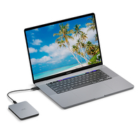 LACIE MOBILE DRIVE 1 TB USB 3.1EXTUSB TYPE C MOON SILVER W/RESCUE STLP1000400
