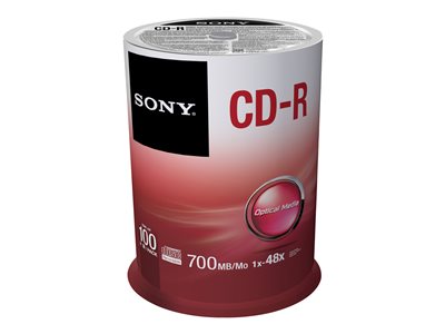  Sony RME Sony CDQ-80SP - CD-R x 100 - 700 MB - soportes de almacenamiento100CDQ80SP
