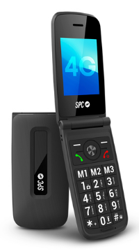 SPC 2342N Titan 4G Movil Senior 2.4" S.HELP Negro 2342N