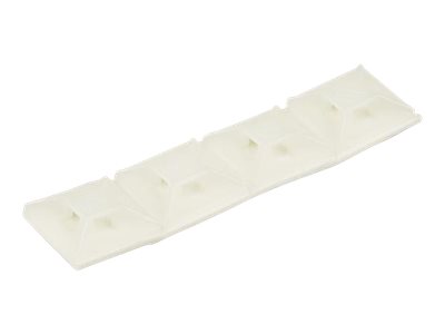  STARTECH.COM  100 Pack Cable Tie Mounts with Adhesive Tape for 0.13 in. (3.2 mm) Wide Ties, Nylon/Plastic Zip Tie Mounts, Electrical/Network Cable WrapCBMCTM1