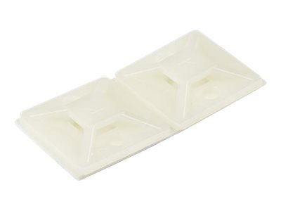  STARTECH.COM  100 Pack Cable Tie Mounts with Adhesive Tape for 0.18 in. (4.6 mm) Wide Ties, Nylon/Plastic Zip Tie Mounts, Electrical/Network Cable WrapCBMCTM2