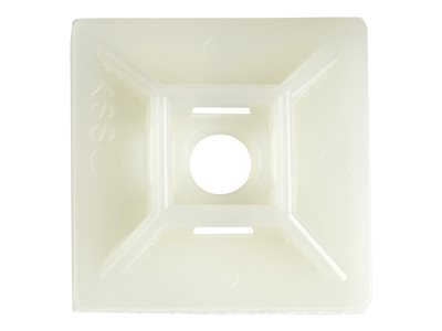  STARTECH.COM  100 Pack Cable Tie Mounts with Adhesive Tape for 0.21 in. (5.5 mm) Wide Ties, Nylon/Plastic Zip Tie Mounts, Electrical/Network Cable WrapCBMCTM3