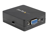StarTech.com 1080p VGA to RCA and S-Video Converter - USB Powered - adaptador de vídeo - VGA/S-Video/vídeo compuesto