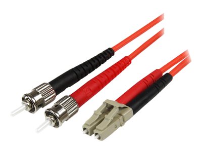  STARTECH.COM  10m Fiber Optic Cable - Multimode Duplex 50/125 - LSZH - LC/ST - OM2 - LC to ST Fiber Patch Cable - cable de interconexión - 10 m - naran50FIBLCST10
