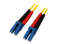 StarTech.com 10m Fiber Optic Cable - Single-Mode Duplex 9/125 - LSZH - LC/LC - OS1 - LC to LC Fiber Patch Cable (SMFIBLCLC10) - cable de interconexión - 10 m - amarillo