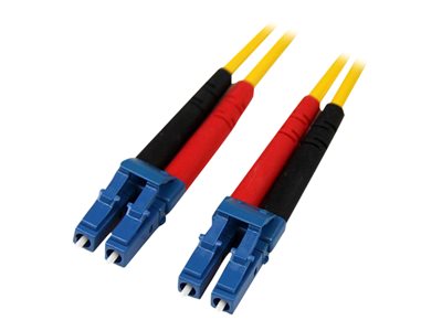  STARTECH.COM  10m Fiber Optic Cable - Single-Mode Duplex 9/125 - LSZH - LC/LC - OS1 - LC to LC Fiber Patch Cable (SMFIBLCLC10) - cable de interconexión - 10 m - amarilloSMFIBLCLC10