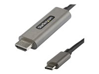 StarTech.com 13ft (4m) USB C to HDMI Cable 4K 60Hz with HDR10, Ultra HD USB Type-C to 4K HDMI 2.0b Video Adapter Cable, USB-C to HDMI HDR Monitor/Display Converter, DP 1.4 Alt Mode HBR3 - Thunderbolt 3 Compatible (CDP2HDMM4MH) - cable adaptador - HDMI / USB - 4 m