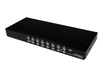  STARTECH.COM  16 Port 1U Rackmount USB KVM Switch with OSD (SV1631DUSBU) - conmutador KVM - 16 puertosSV1631DUSBU